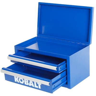 cobalt blue steel tool box|lowe's kobalt tool box.